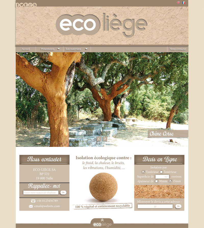 template wordpress eco lige