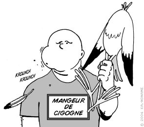 MANGEUR DE CIGOGNE