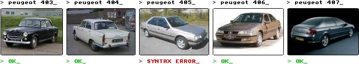 la saga chez Peugeot, de la 403  la 407.