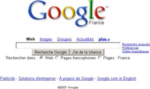 Moteur de recherche Google